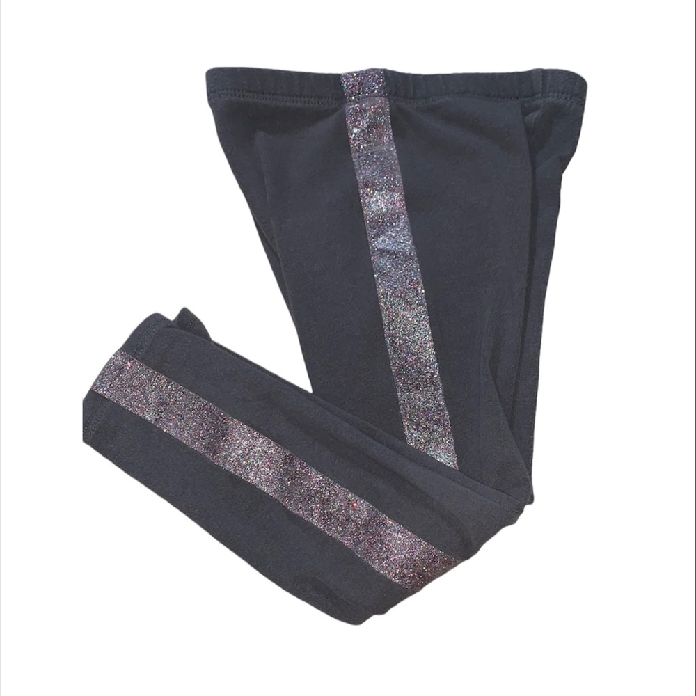 Toddler gray &  pink tuxedo leggings